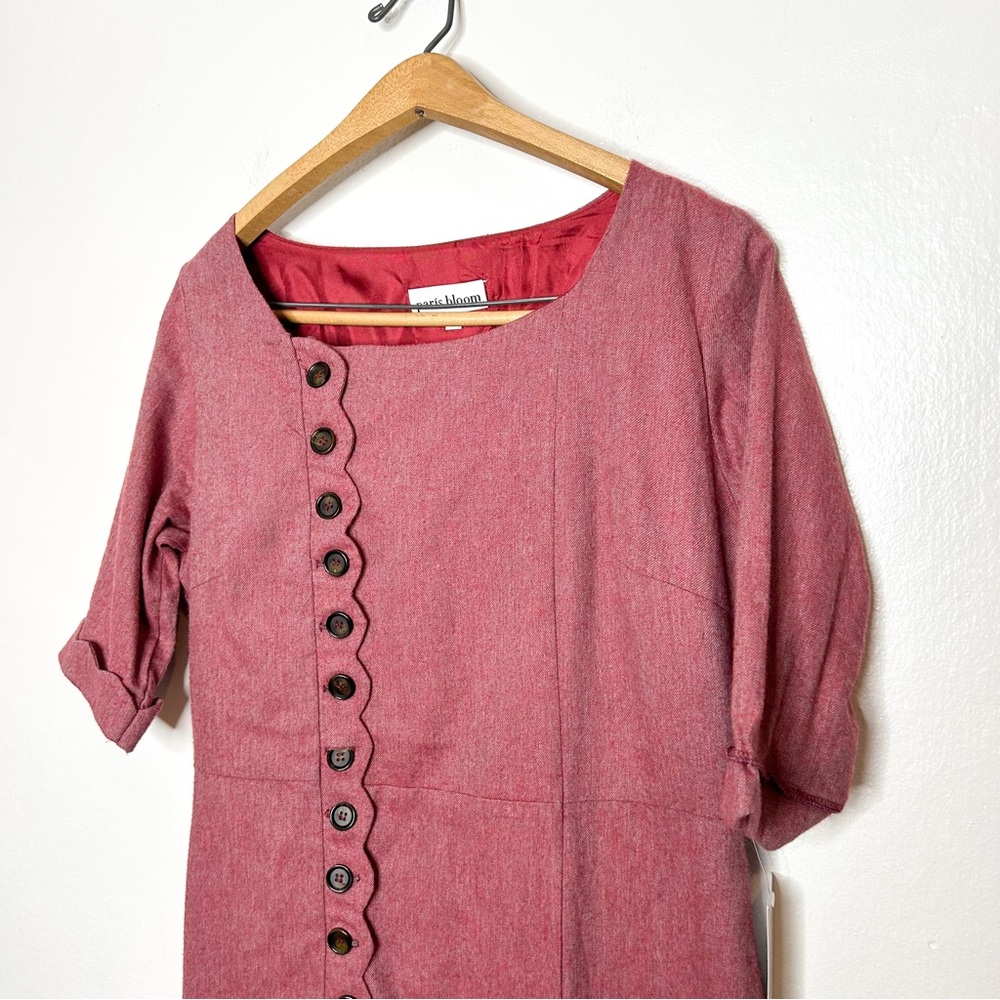 NWT Paris‎ Bloom Madeline Dress Retro Vintage Inspired Knee Length Dress Large L - Picture 3 of 8